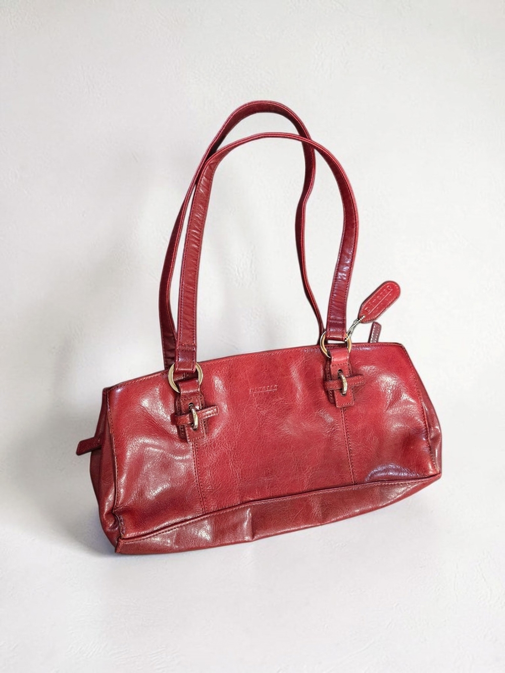 Vintage Diverso Italy Burgundy Genuine Leather Shoulder Bag